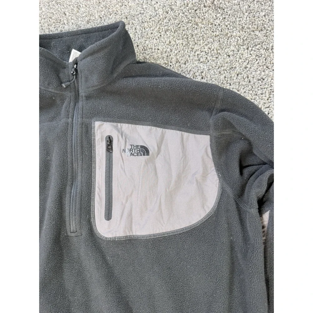 The North Face Retro Fleece 1/4 Zip Jacket Men's Size Large Black Outdoor
